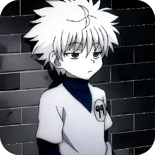 Telegram stiker 😒 Killua Zoldyck @Rucodelllstick