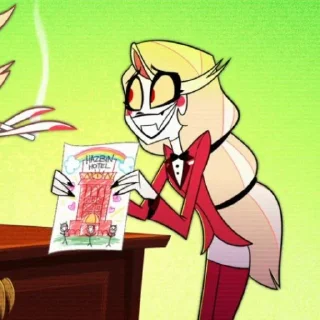 Telegram sticker 🎡 hazbin hotel @justsomebullshit