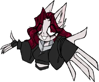 Telegram sticker 😜 Кошачья госпожа ➡️ @EmojiRuBot