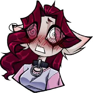 Telegram sticker 😳 Кошачья госпожа ➡️ @EmojiRuBot