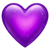 Sticker 💜 hearts ➜ @emoji1