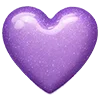 Sticker 💜 hearts ➜ @emoji1