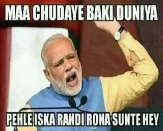 Telegram sticker 😁 @MereChannels | Modi ji pack