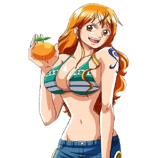 Telegram sticker 🍊 One Piece🍑 @xvieravelyn