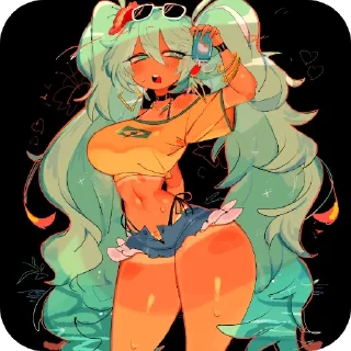 Telegram sticker ❤ Miku @DarKYnvm