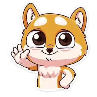 Telegram stiker 🤚 Letto o akita @figurinhass
