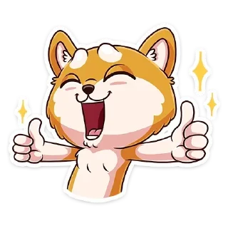 Telegram stiker 👍 Letto o akita @figurinhass