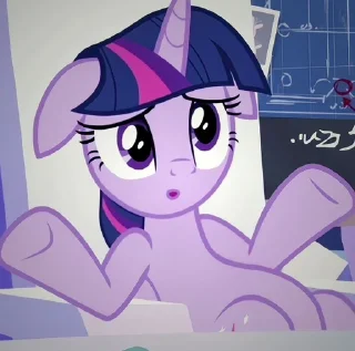 Telegram sticker 🤷‍♀️ twilight sparkle :: @fStikBot