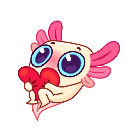 Telegram stiker 🥰 Axolotl
