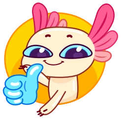 Sticker 👍 Axolotl