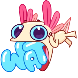 Telegram stiker 😱 Axolotl