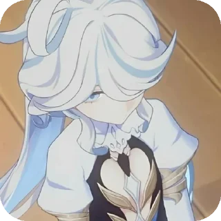 Telegram sticker 👄 #Genshin Impact_Focalors/Furina🦋