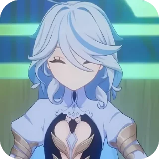 Telegram sticker 👄 #Genshin Impact_Focalors/Furina🦋
