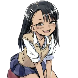 Telegram sticker 😏 Nagatoro san @stickers_you_were_looking_for