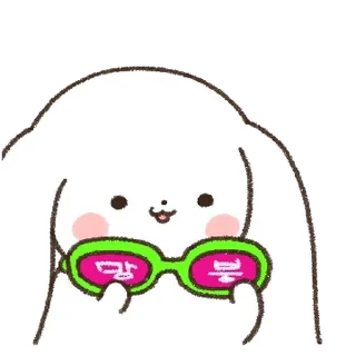Sticker 💬 이 구역의 망붕왕! 망상토끼 By @KakaoEmoticon