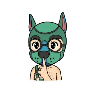 Video sticker 🤫 Pup Dax
