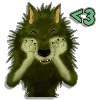 Video sticker ❤️ Gabu The Wolf