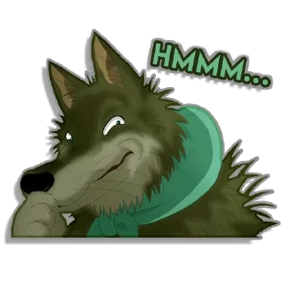 Telegram stiker 🤔 Gabu The Wolf