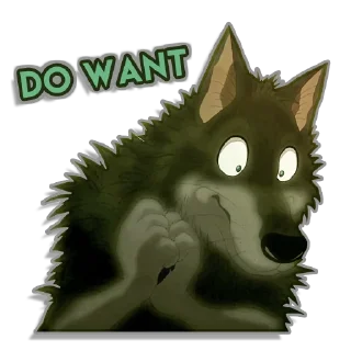 Telegram stiker 😍 Gabu The Wolf