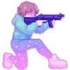 Sticker 🔫 pixel space game @cute_enot_art