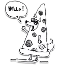 Телеграм стикер 🍕 Jib Kodi Doodles