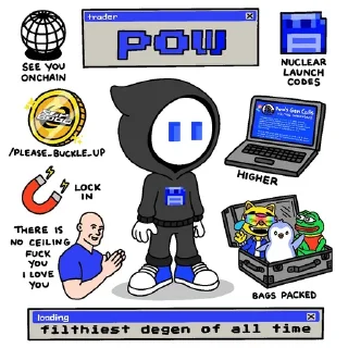 Telegram sticker ⭐ Trencher Meta🫡🪖