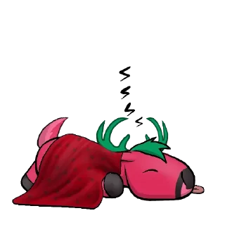 Telegram sticker 😴 Strawdeery Plushie Pack
