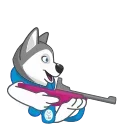 Video sticker 🎯 Ulayka the Husky @TgSticker