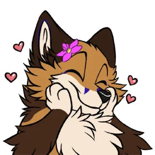 Telegram sticker ☺️ Fawxpaw Moods