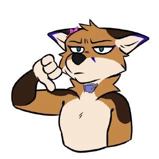 Telegram sticker 👎 Fawxpaw Moods