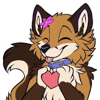Telegram sticker ❤️ Fawxpaw Moods