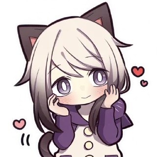 Sticker 🥰 Сиамская кошечка 3 @Nyasticks