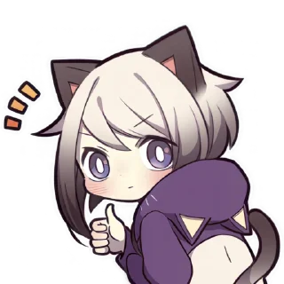 Telegram sticker 👍 Сиамская кошечка 3 @Nyasticks