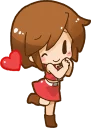 Telegram sticker 😘 Hatsune Miku: All Together :: @line_stickers