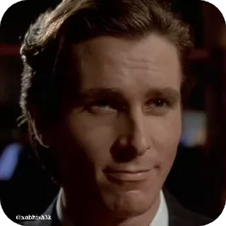 Video sticker 😚 Patrick Bateman | @Stickersbag