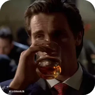 Video sticker 🥃 Patrick Bateman | @Stickersbag