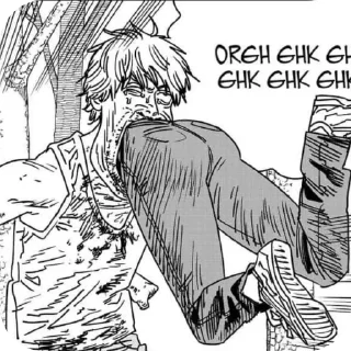 Телеграм стикер 👍 Chainsaw man