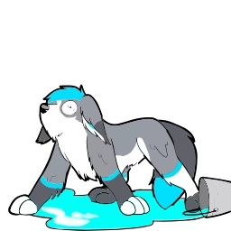 Telegram sticker 😨 Greybound animated by @naustrid