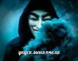 Telegram sticker 🐝 Анонимусы @stickers_teleg_telegramstickeri