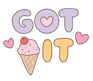 Telegram sticker ⭐ 🍭@Mycute_stickers cute words