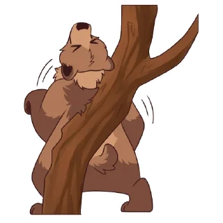 Telegram sticker 🌳 Grizzly Bears by Pulexart.com