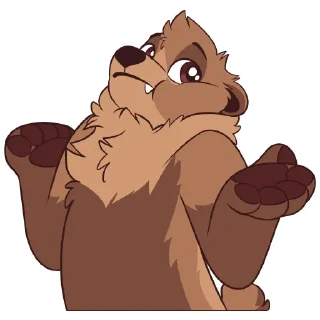 Telegram sticker 🤷 Grizzly Bears by Pulexart.com