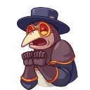 Video sticker 😨 Plague Doctor Hawk