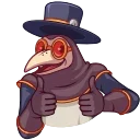 Video sticker 👍 Plague Doctor Hawk