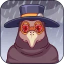 Video sticker 🌧 Plague Doctor Hawk