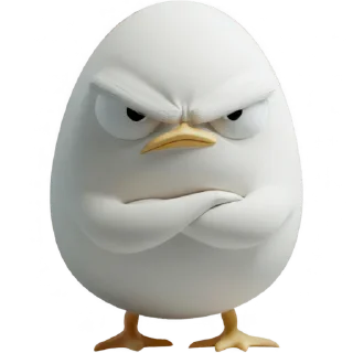 Sticker 😠 Мистер Яйцо @Nyasticks