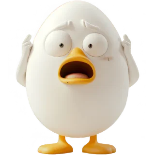 Телеграм стикер 😱 Мистер Яйцо @Nyasticks