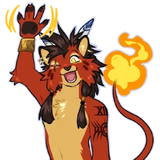 Sticker 👋 Red XIII / Nanaki