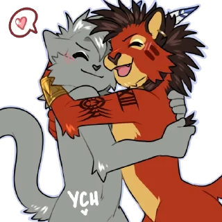 Telegram sticker 🤗 Red XIII / Nanaki