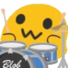 Video sticker 🥁 Blobmoji